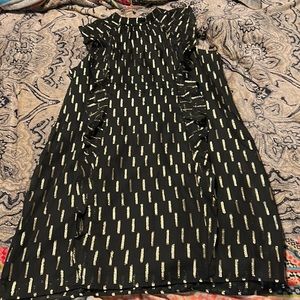Worthington Black & Gold lame cocktail dress size 12